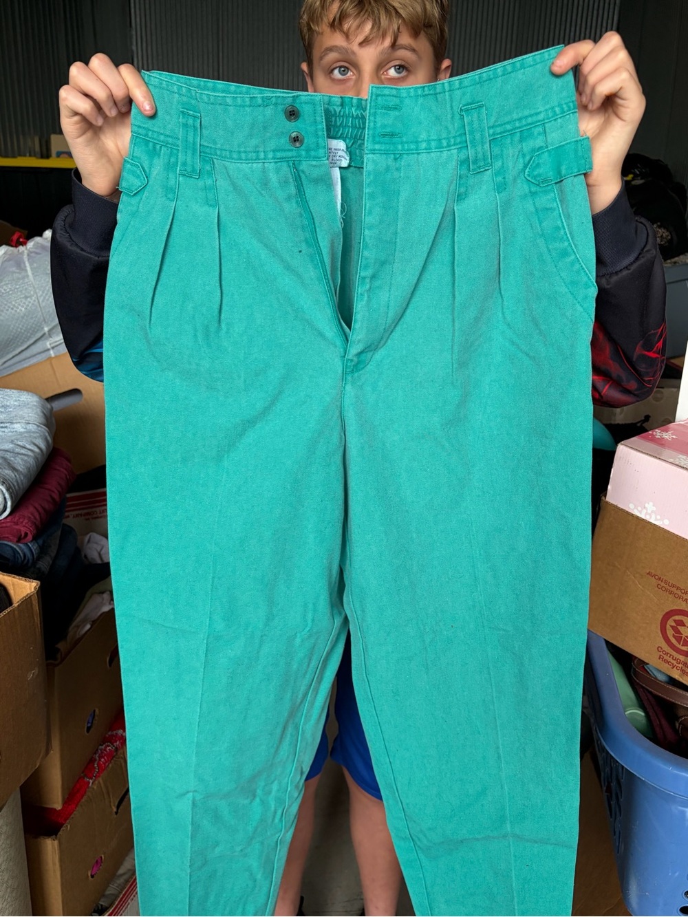 Women's Vintage Green Casual Pants. American Weekend. Size 10. Rarely Worn